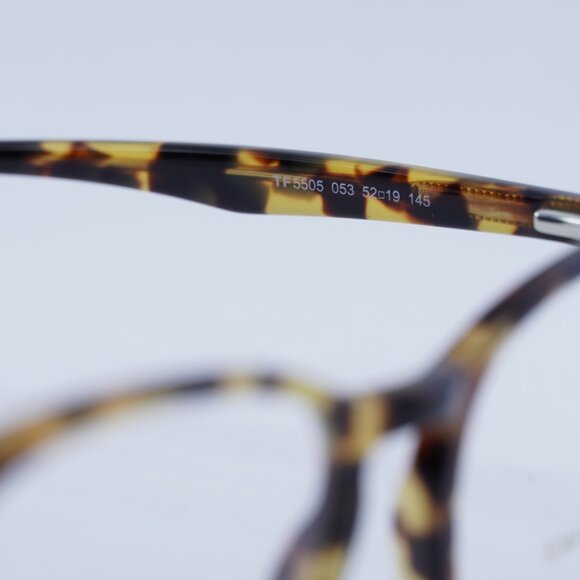 Tom Ford FT5505 053 Eyeglasses Havana 52mm Square Frame - Picture 9 of 11